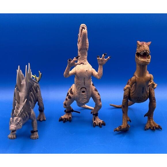 Roaring Poseable Kid Galaxy Dinosaurs Lot Of 3- All Work. *Pre-Owned* - Picture 2 of 12